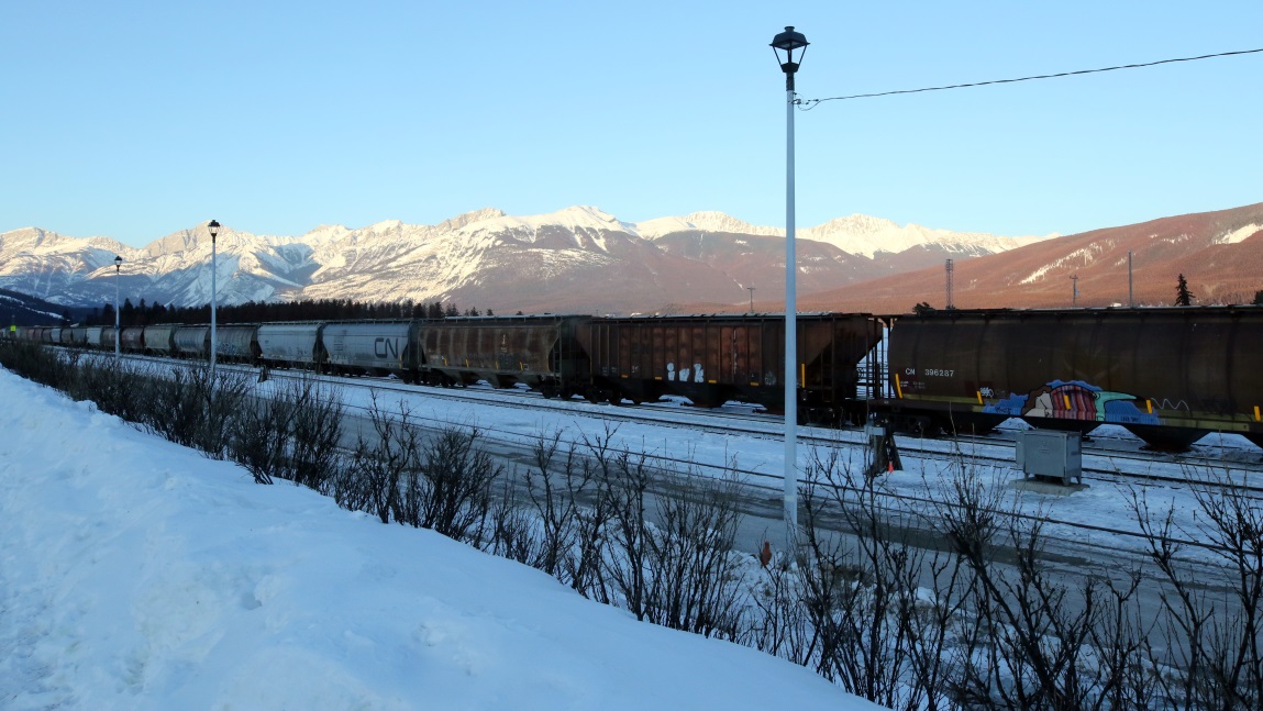 Train parked in Jasper