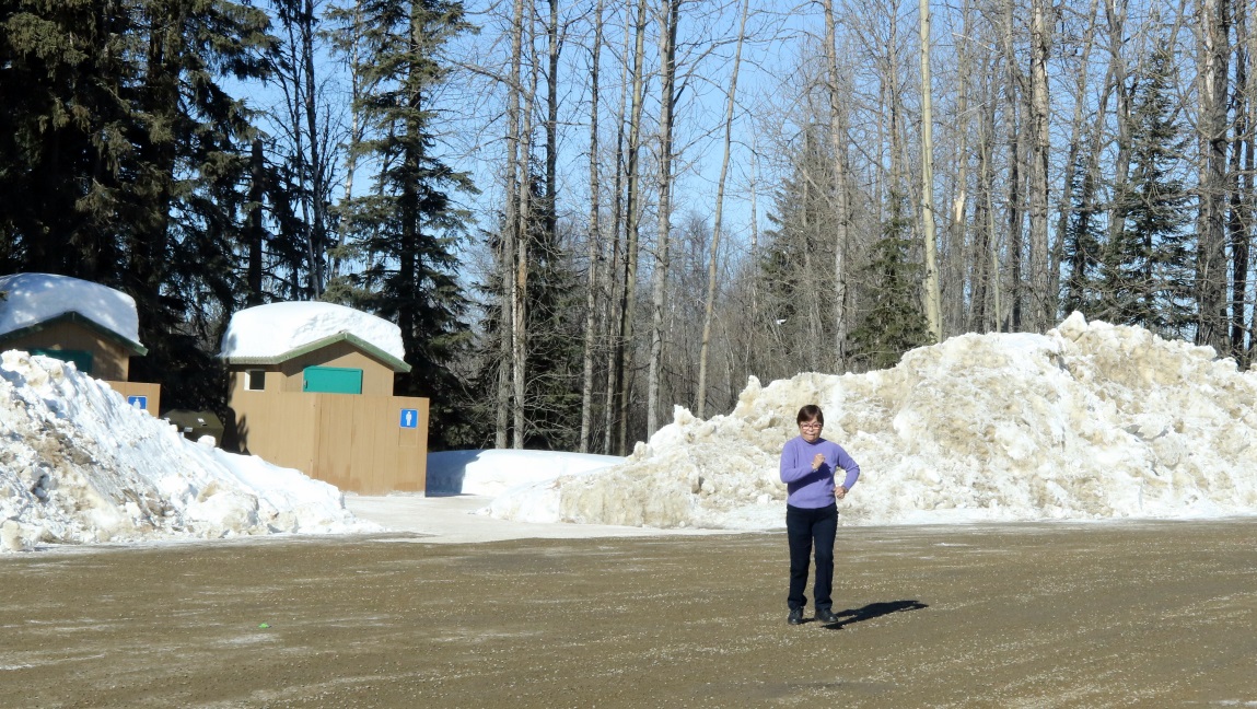 Running through the cold