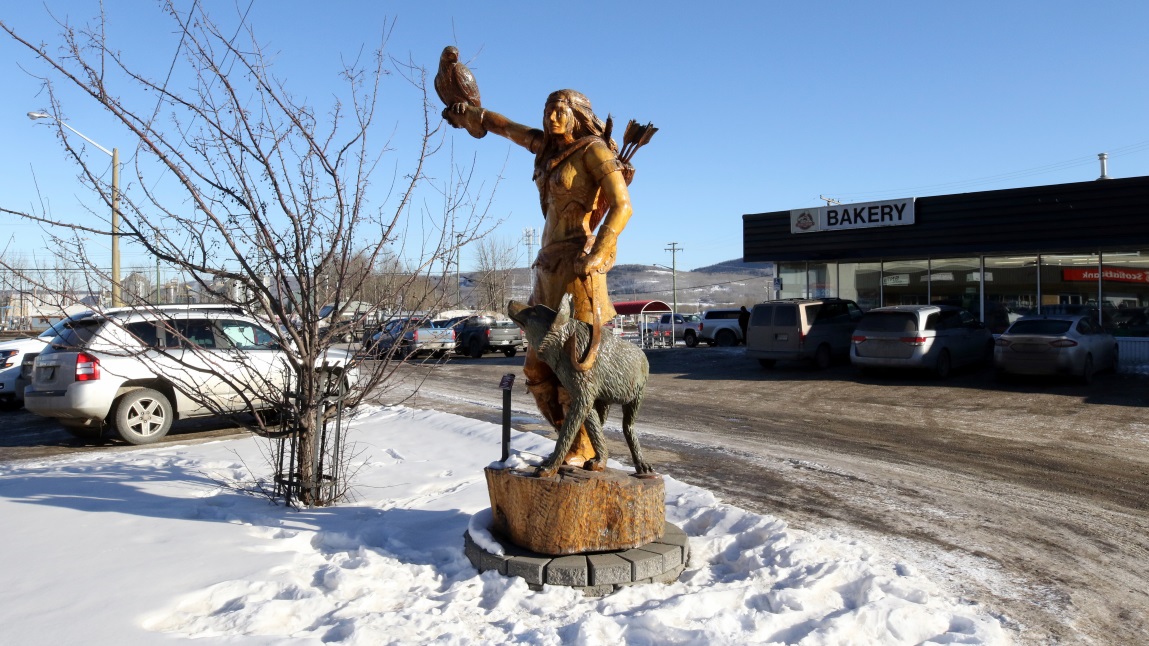 Wood carvings in Chetwynd