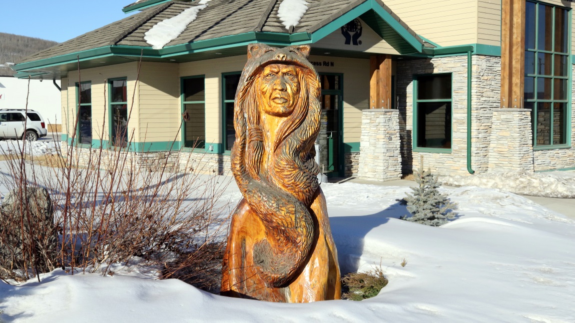 Wood carvings in Chetwynd