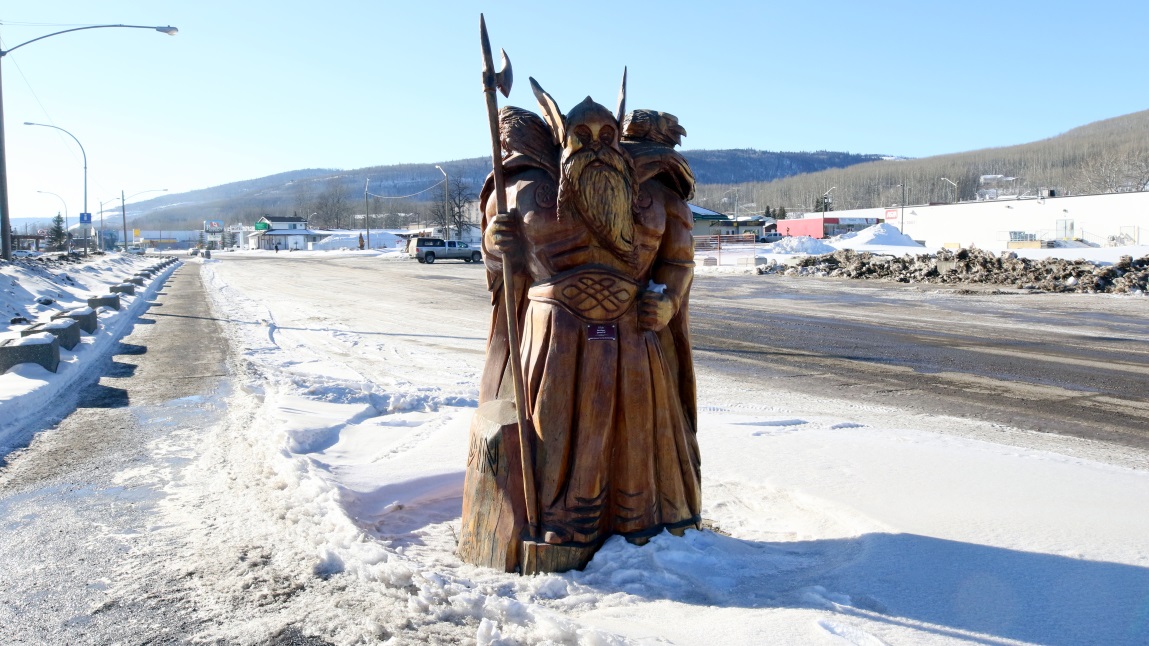 Wood carvings in Chetwynd