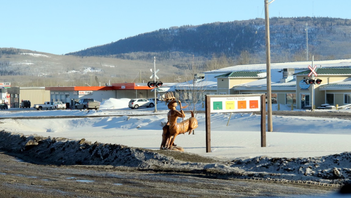 Wood carvings in Chetwynd