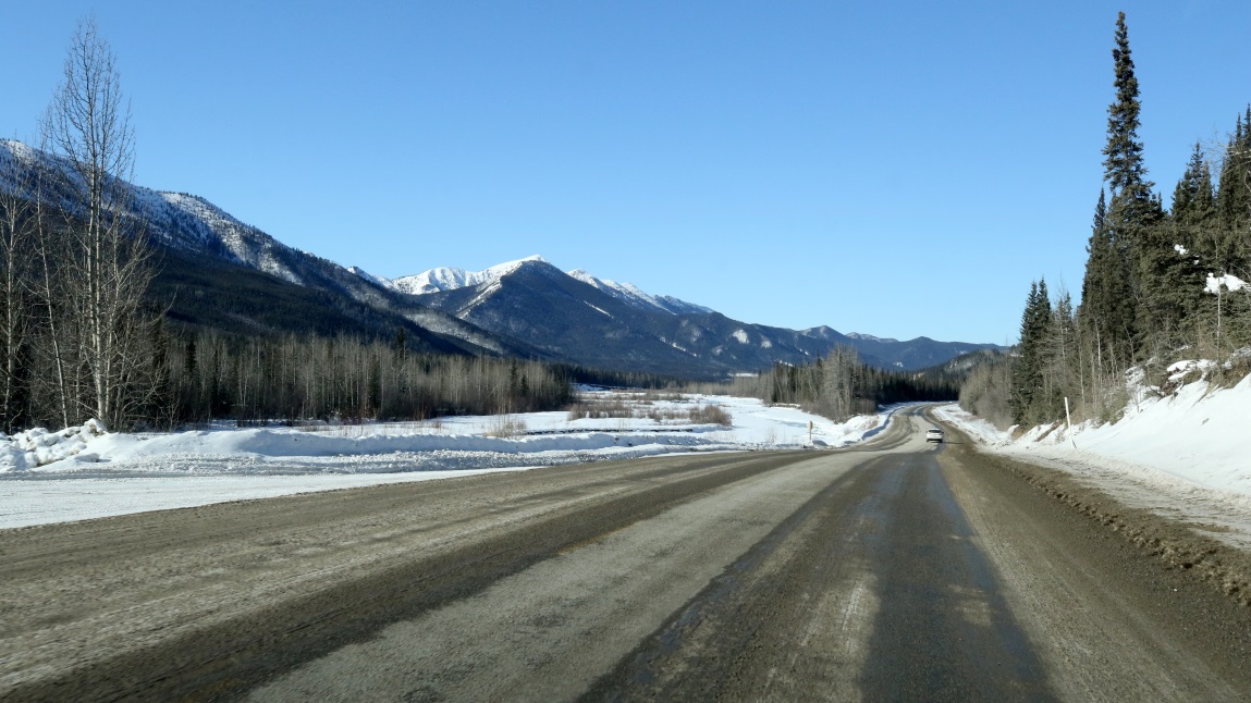 Seven miles West of Summit Lake