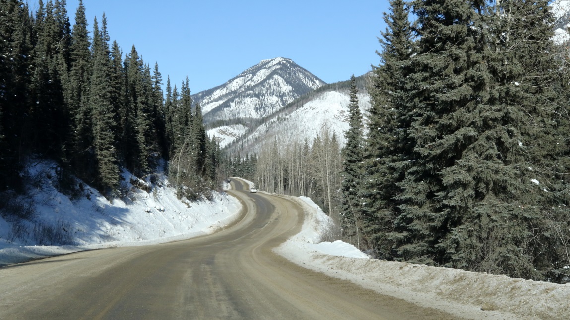 Seventeen miles East of Toad River