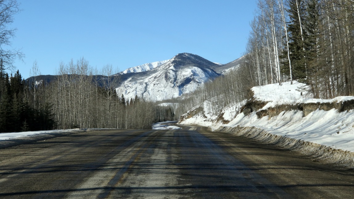 Two miles East of Toad River