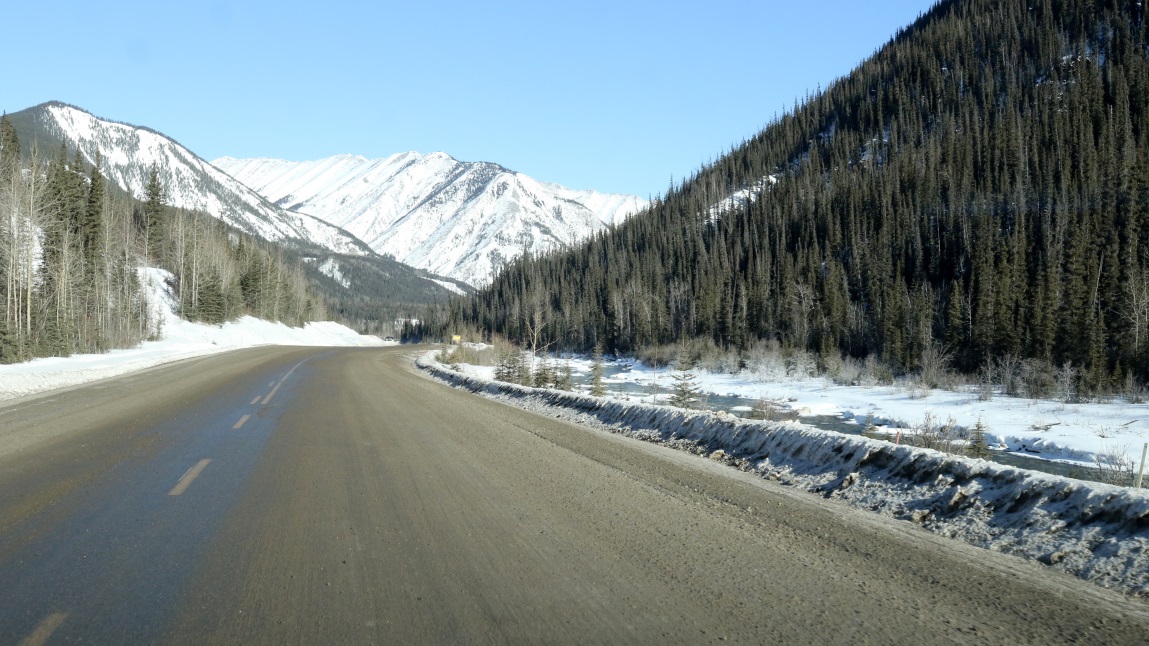 Fifteen miles South of Liard River