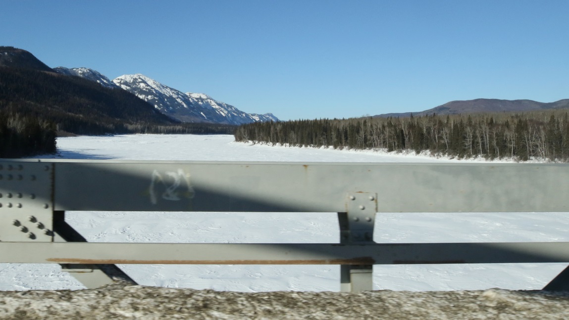 Crossing the Liard River