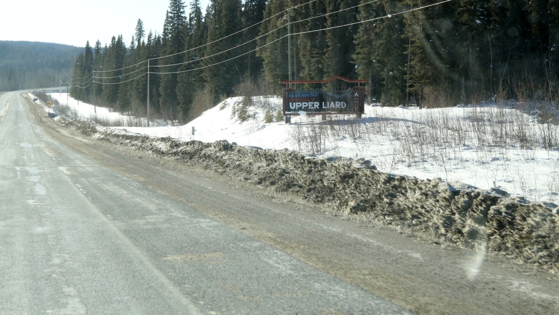 Five miles West of Watson Lake