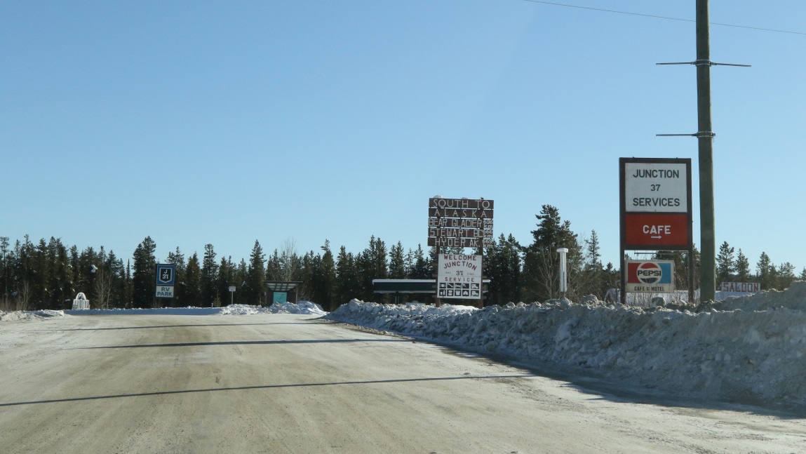 Northern end of the Cassiar Highway