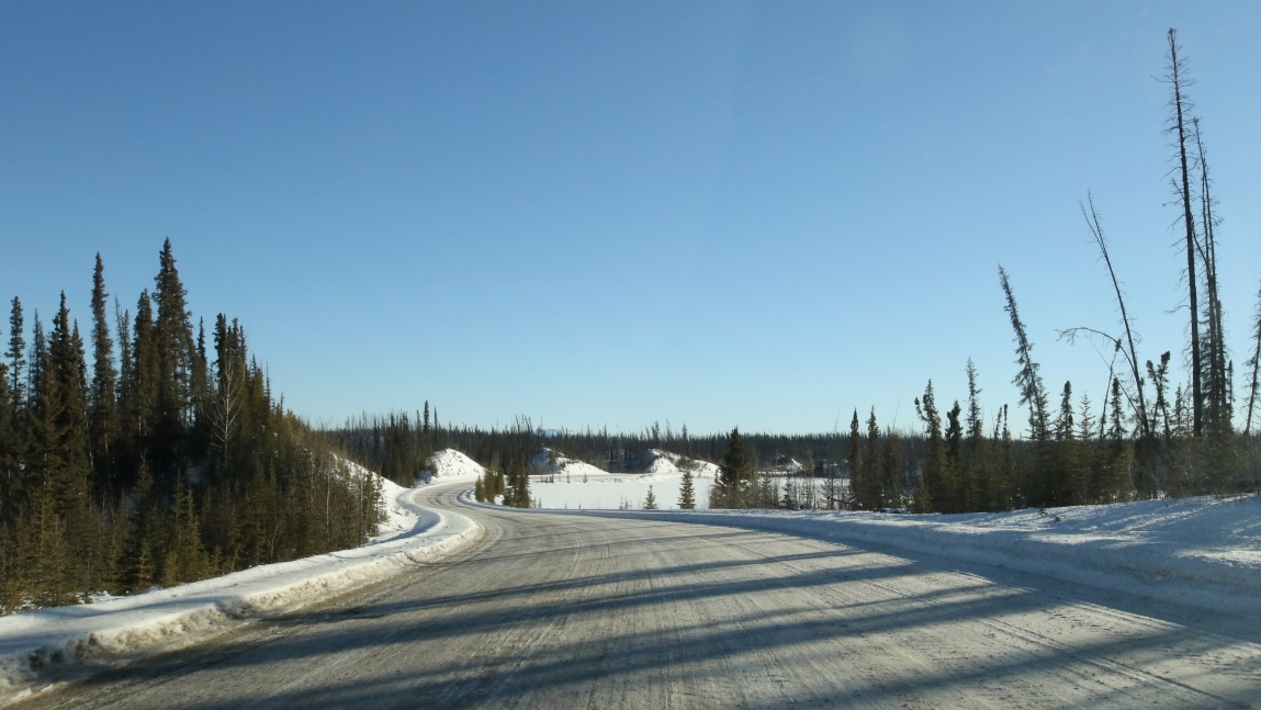 Thirteen miles South of the Alaska Highway