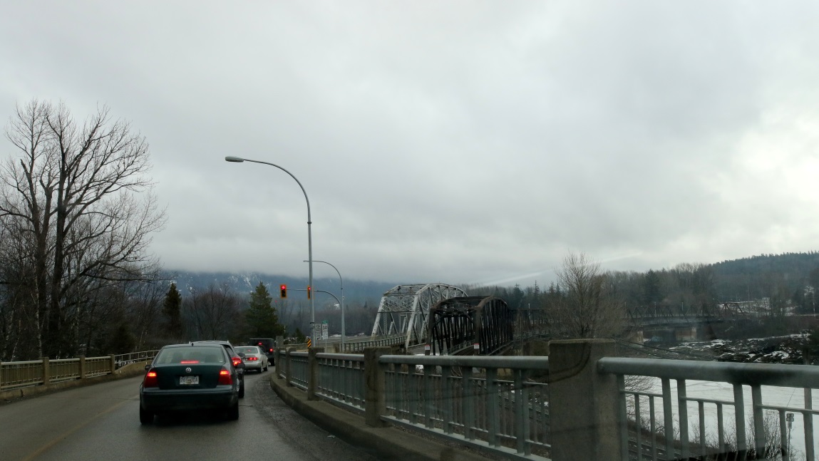 One lane Skeena River bridge