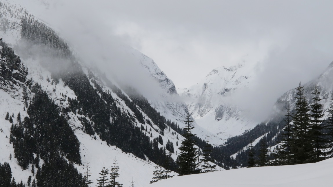 Descending from Shames Mountain Ski Area