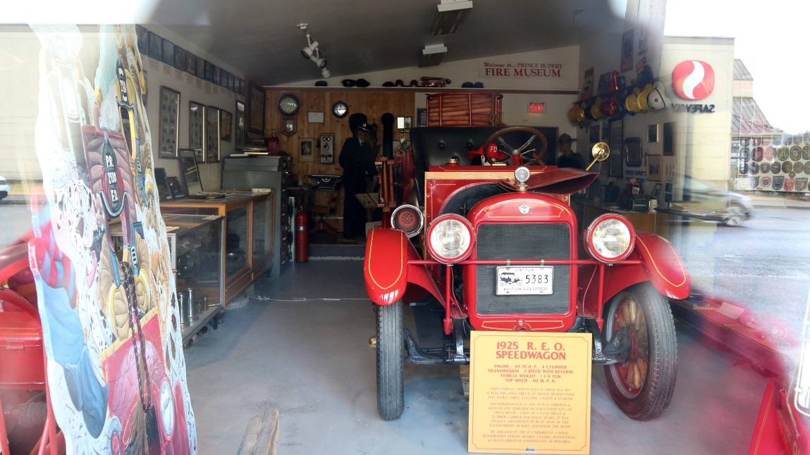Looking through the fire museum window