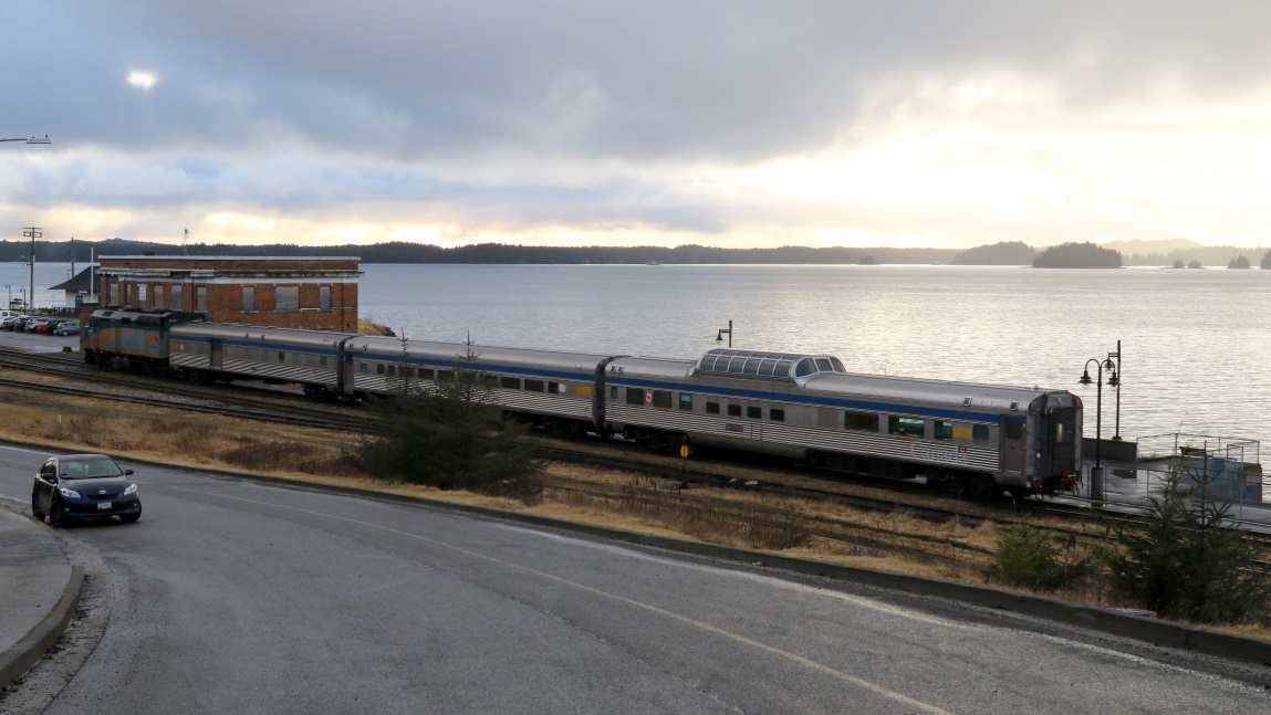 Train at the Prince Rupert train depot