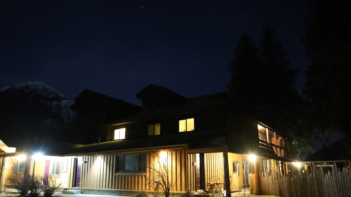 Orion over the lodge