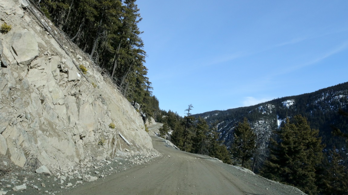 Rocks are continuously falling
