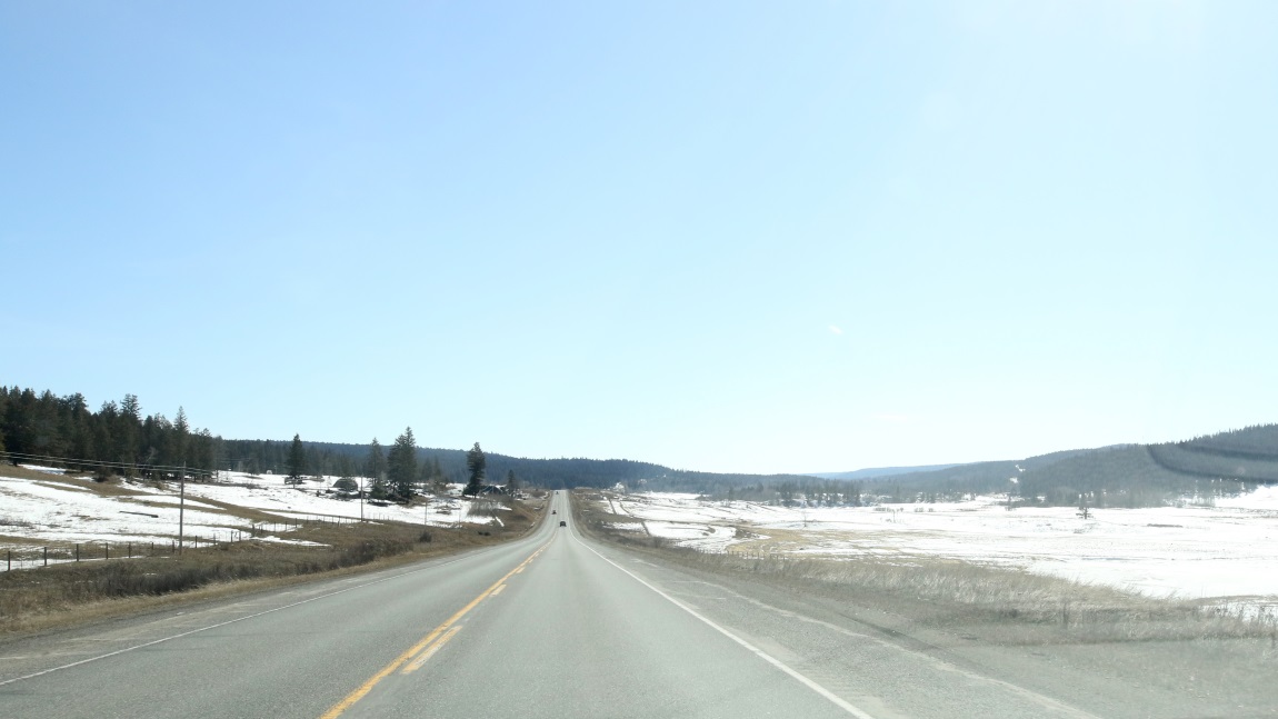 Farming area ten miles South of 150 Mile House