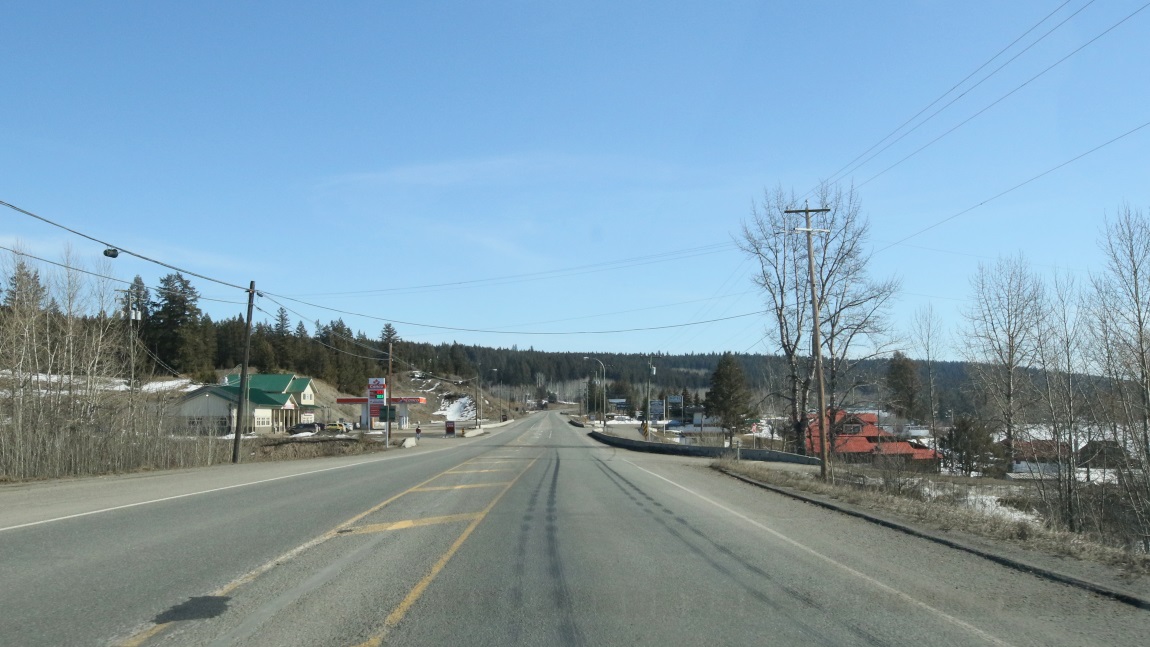 Six miles North of Lac La Hache