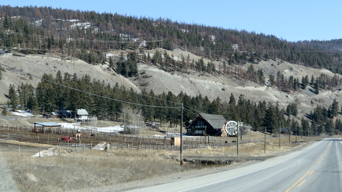 Two miles South of Clinton