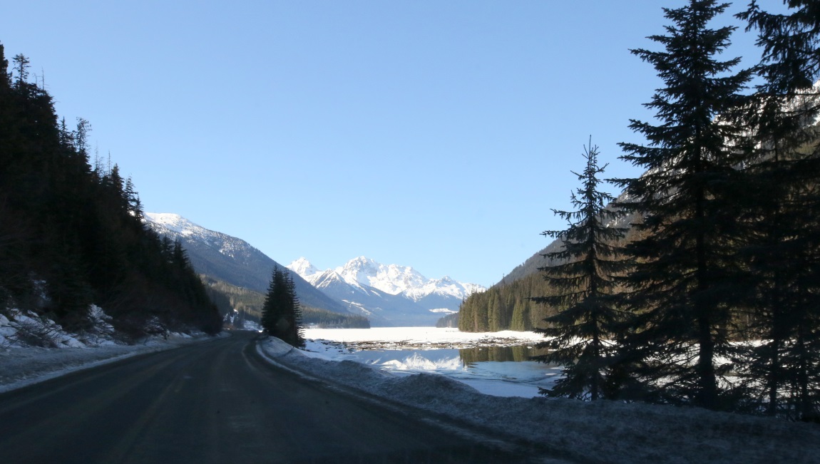 Note the mountain reflection