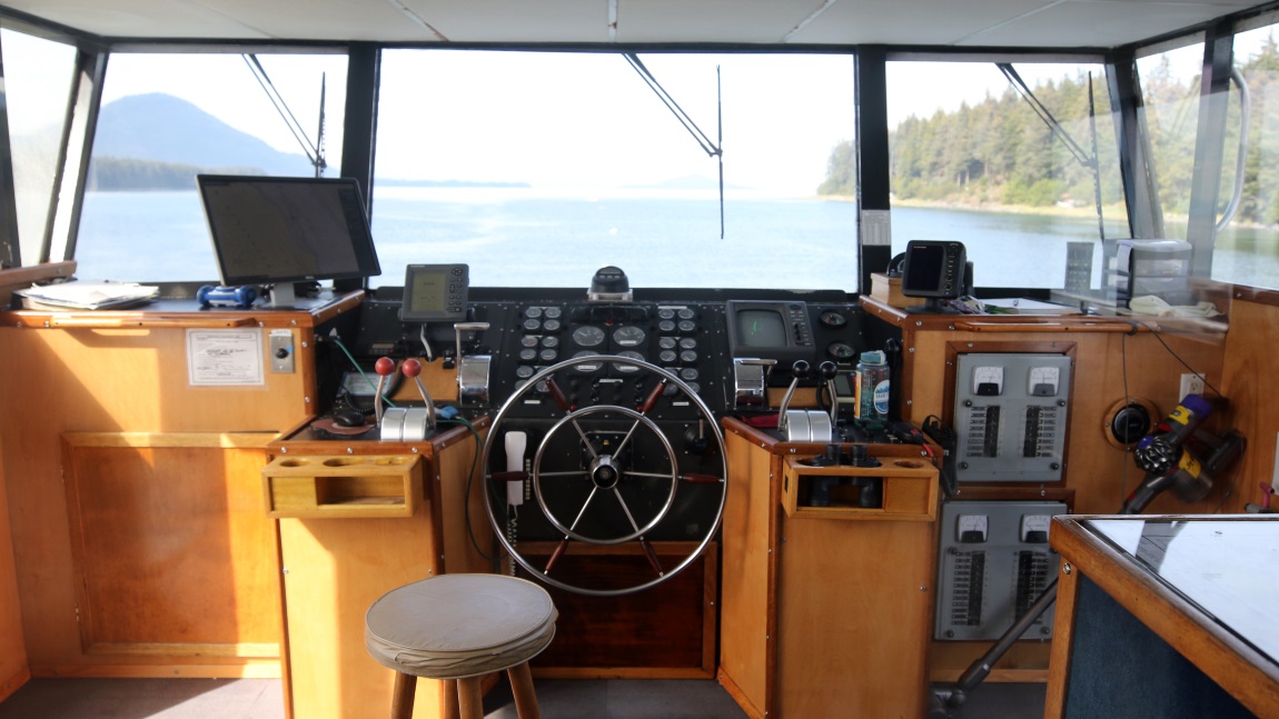 Bridge of our boat
