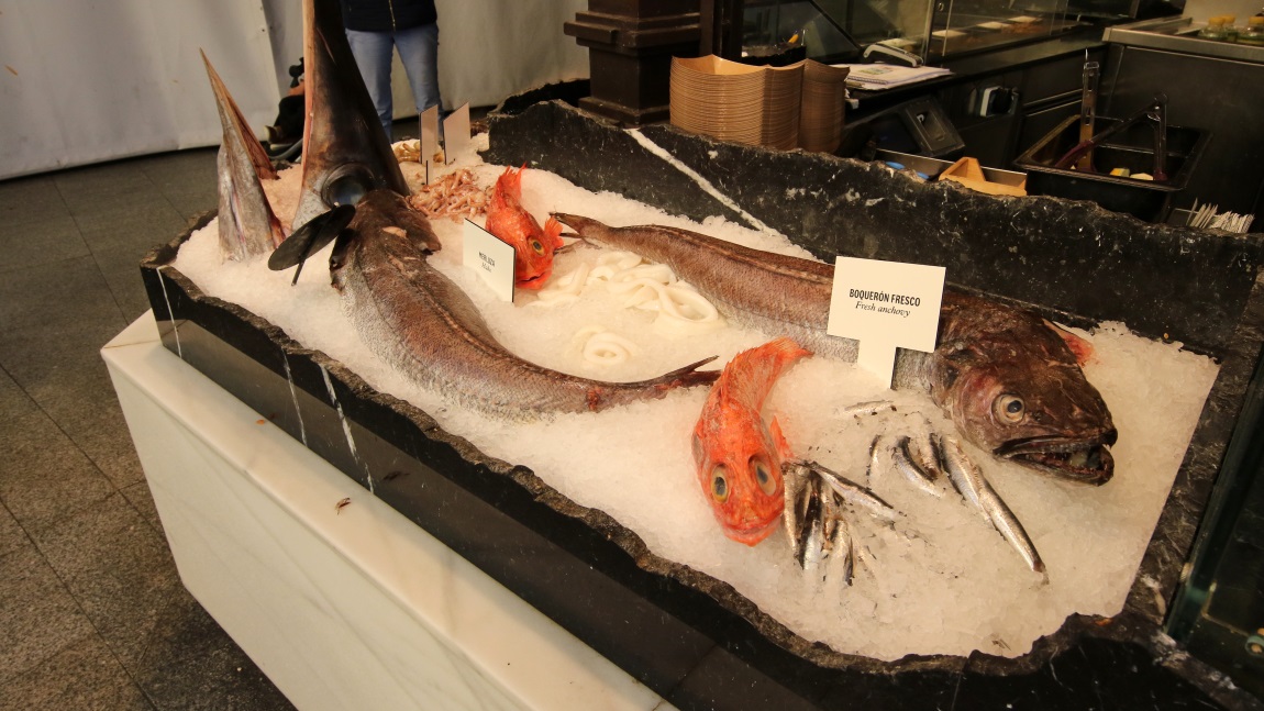 Variety of fresh fish