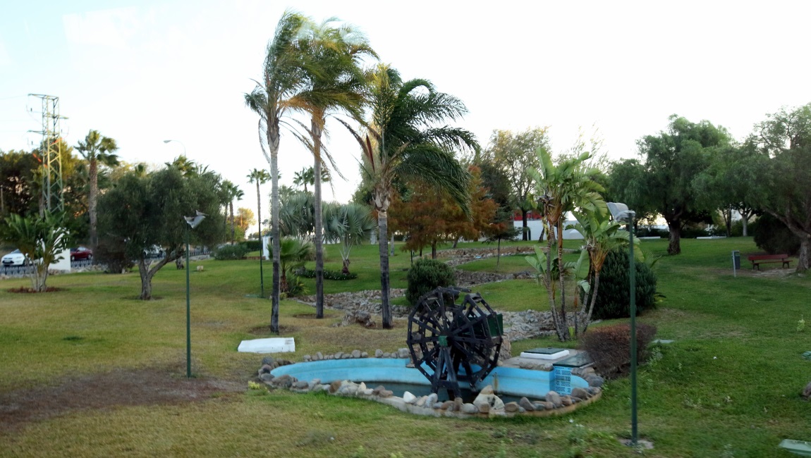 Passing a park