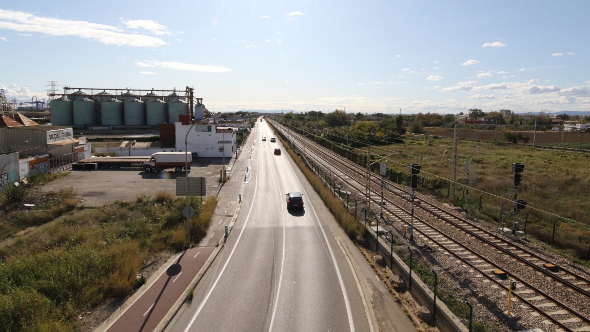 On a pedestrian bridge