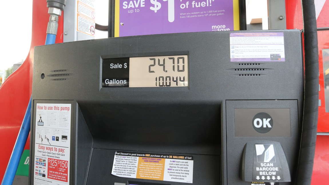 Used 10 gallons of gas