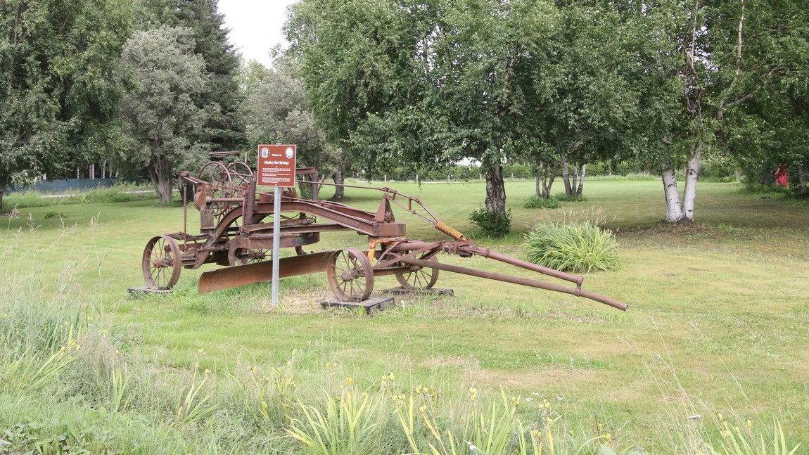 Antique snow grader