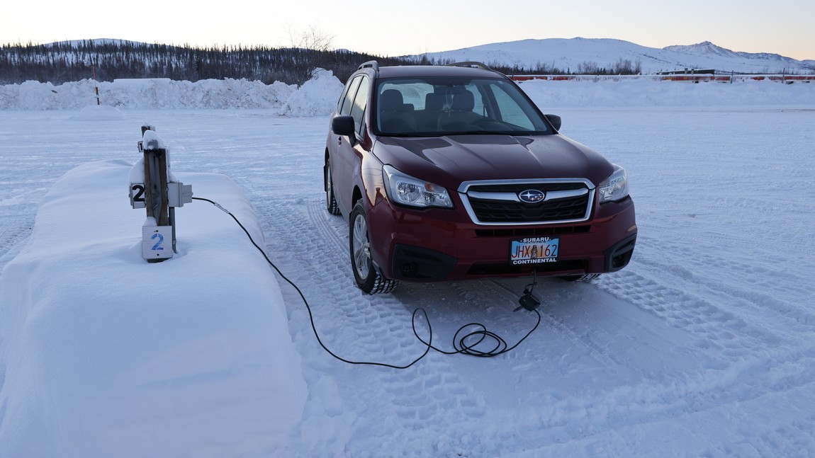 My car plugged in