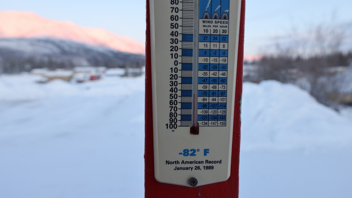 Temperature is minus 46 degrees